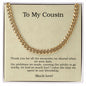 To My Cousin