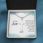 To Our Son necklace