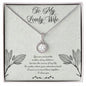 To My Lovely Wife necklace