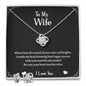 To My Wife necklace & earring set