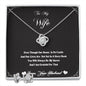 To My Wife necklace & earring set