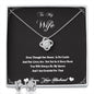 To My Wife necklace & earring set