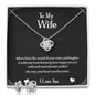 To My Wife necklace & earring set