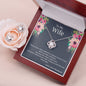 To My Wife necklace & earring set