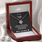 To My Wife necklace & earring set