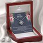To My Wife necklace & earring set