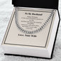 To My Husband necklace