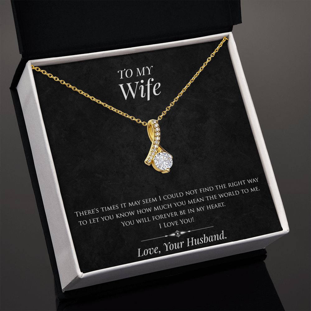 To My Wife necklace