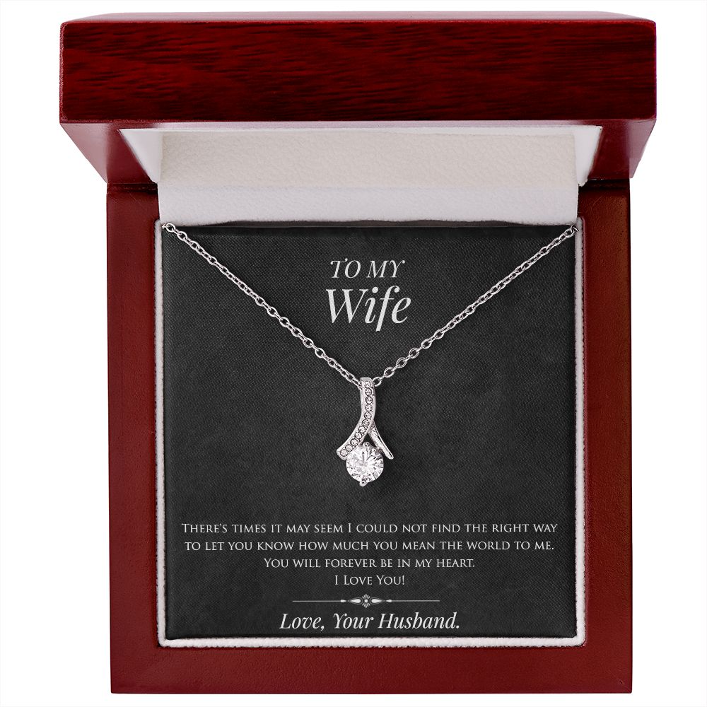 To My Wife necklace