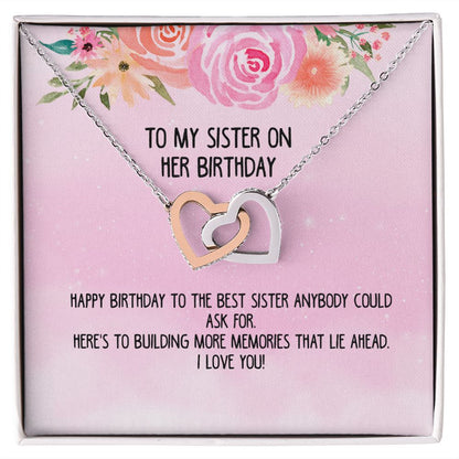 To My Sister On Her Birthday necklace