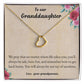 To Our Granddaughter necklace